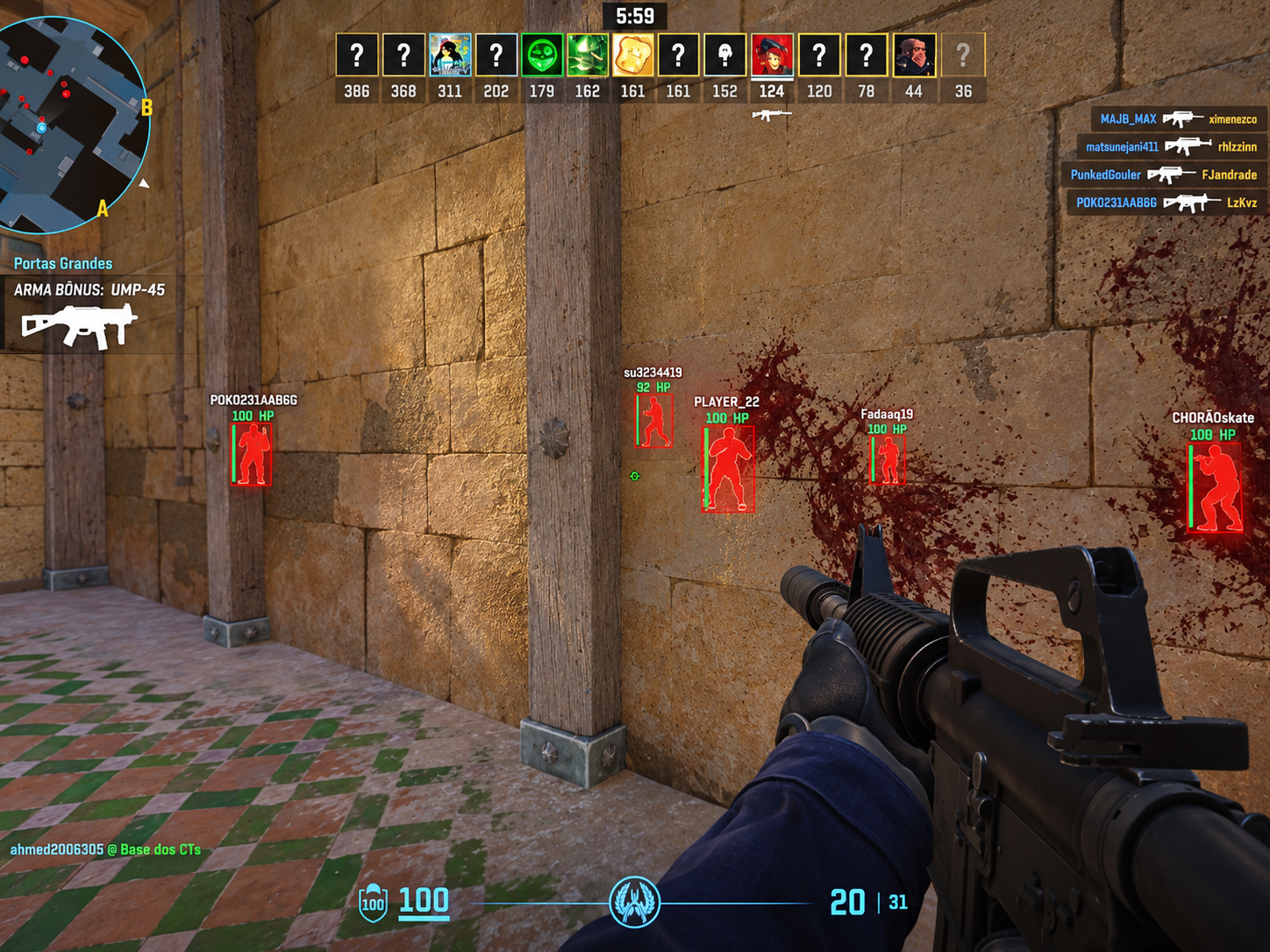 CS2X Premium ESP overlay corridor screenshot