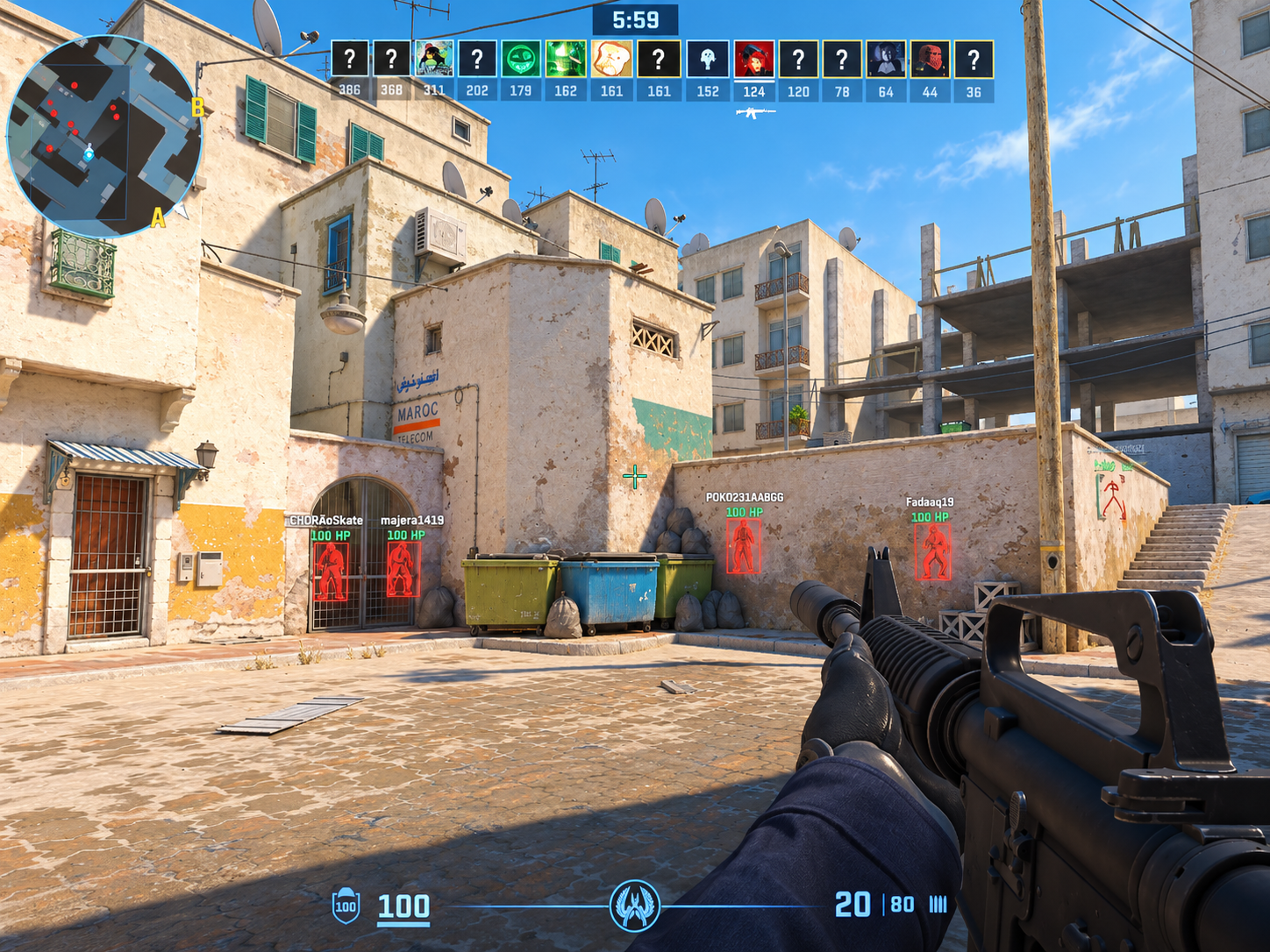 CS2X Premium overlay in open gameplay
